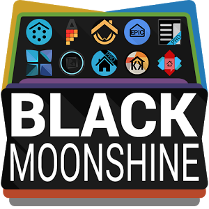 Black Moonshine Launcher Theme v1.7
