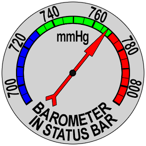 Barometer in Status Bar v2.5.0