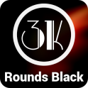 3K Rounds Black - Icon Pack v1.4.2