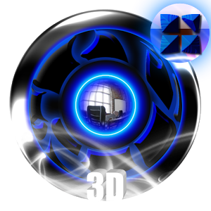 Next 3D Theme Blue Twister v1.0.5