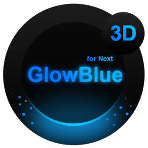 Next Launcher Theme GlowBlue v1.2