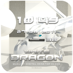 White Dragon Clock Widget v2.16