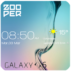 Zooper Widget skin Galaxy S6 v1.0.0
